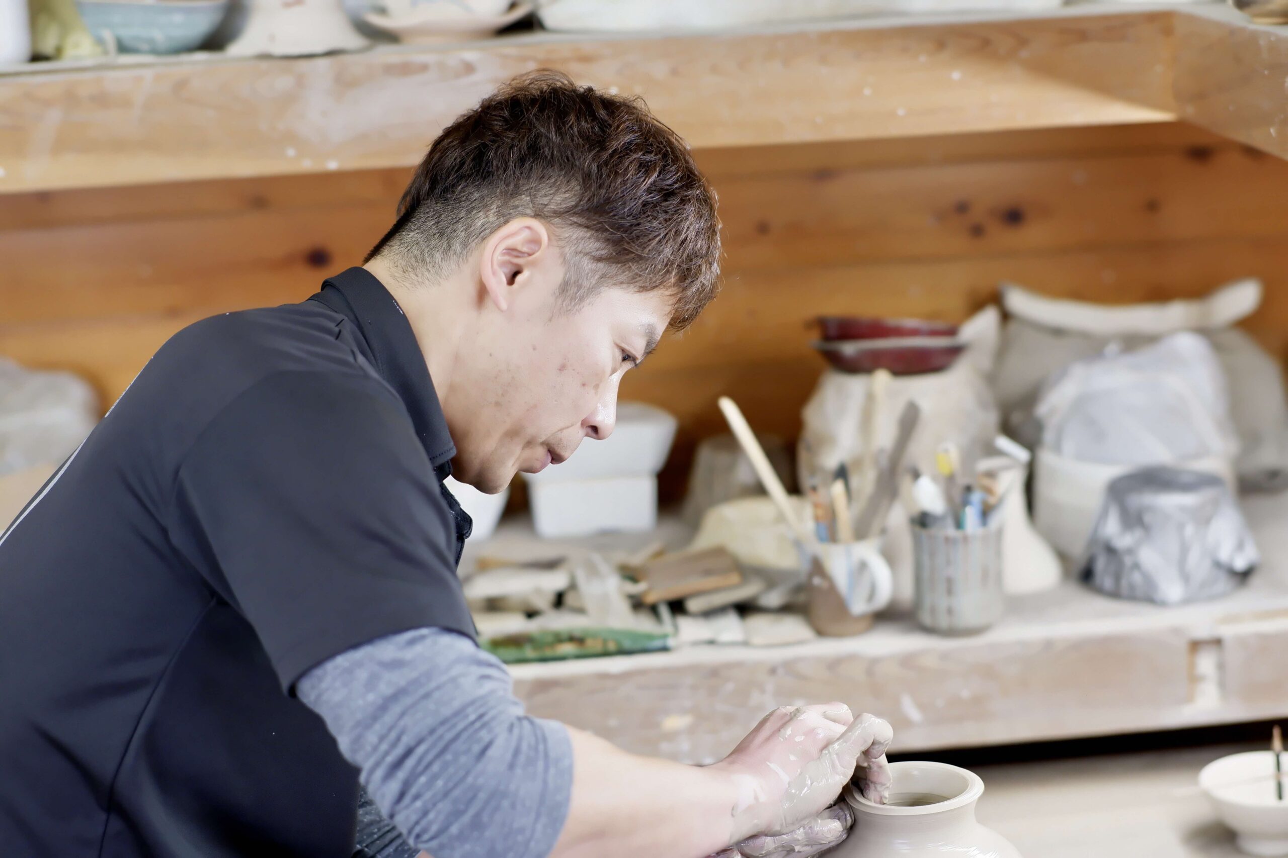 浜田応援団福郷 生雲さん（石見焼雪舟窯） | 浜田応援団